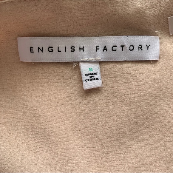 🆕 ENGLISH FACTORY Sleeveless Lace Contrast Dress - Picture 5 of 8